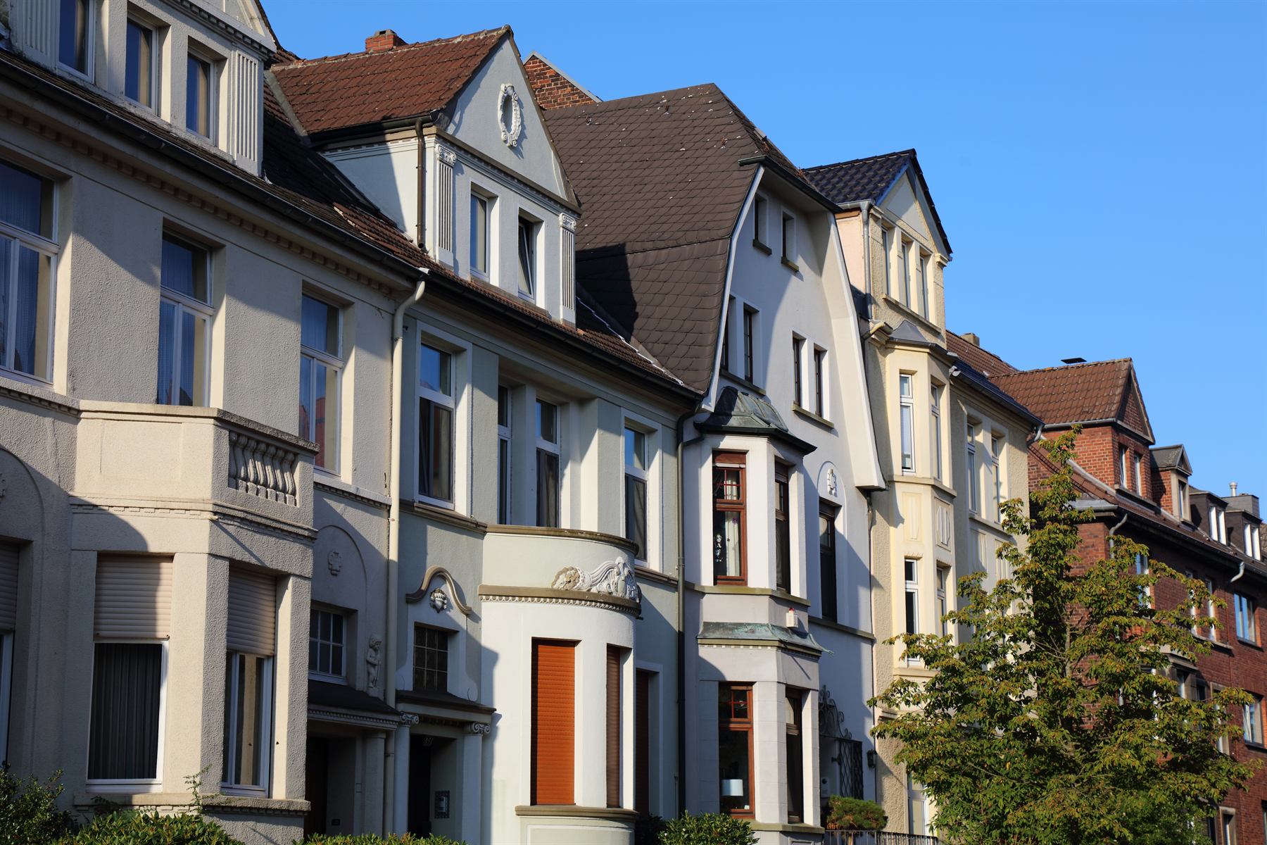 Historische Wohnstraße in Nordrhein-Westfalen